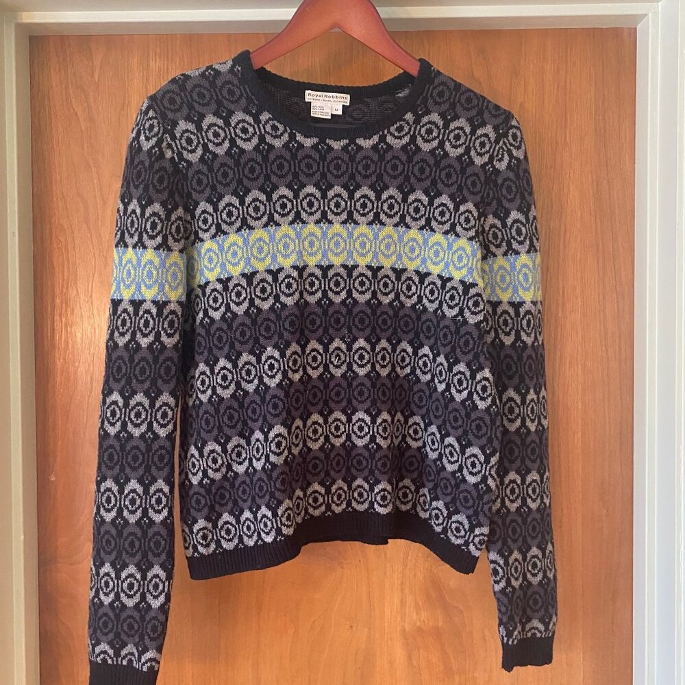 Royal Robbins Washable Wool Size Medium Women’s Patterned Sweater